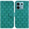 Peňaženkové kožené puzdro 8-shaped na Xiaomi Redmi Note 13 Pro - Zelená