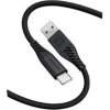 Swissten 71532010 dátový USB-C, 60W / 3A / 1x USB-C(M) / 1x USB-C(M), 1,5m, čern