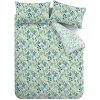 Zeleno-modré obliečky na dvojlôžko 200x200 cm Tilly Floral – Catherine Lansfield
