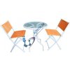 Set zahradny GARDENIA ORANGE, stôl 60x70 cm, 2x stolička 46x56x85 cm, oranžový 802089
