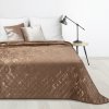 Eurofirany Prehoz 200x220 cm s mramorovým vzorom, svetlohnedý a zlatý