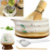 Japonský set Matcha s keramickým držiakom a stojanom na Heraciane doplnky