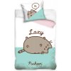 TipTrade Obliečka Detská Mačička Pusheen Lazy Cat zvieratá, rozprávka biela, ružová, tyrkysová