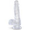 Realistické dildo s přísavkou King Cock Clear 6