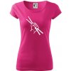 Paličky ruka - Dámske tričko Pure - S ( Purpurová )