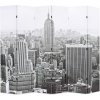 Skládací paraván 228 x 170 cm New York by Day černobílý Vícebarevný 245860
