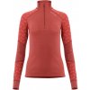 Aclima DesignWool GLITRE Mock neck Women Glitre Rod - dámské triko dlouhý rukáv L