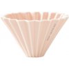 Origami keramický dripper S ružový - japonský porcelánový dripper