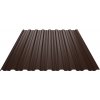 Plech trapézový TRB18/1100, hr.0,5 mm, dĺžka 2m hnedý
