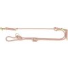 Trixie Soft Rope predlžovací okrúhle tkané vodítko, ružová / svetlo ružová 2,00 m / 13 mm