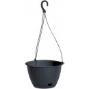 Kvetináč a truhlík Nohel Garden kvetináč závěsný Ratolla Round W plastový 24x16cm