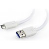 GEMBIRD USB 3.0 - USB-C M/M, 0,1 m, bílý CCP-USB3-AMCM-W-0.1M