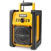 NEDIS Digitálne rádio NEDIS/ stolové/ výkon 15 W/ FM/ Bluetooth/ IPX5/ batéria/ napájanie zo siete/ čierne/ žlté
