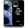 Picasee silikónový čierny obal pre Realme 8 4G - Astronaut Minimal