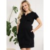 Materská nočná košeľa Sunny Black