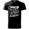 1984 v kocke - Klasické pánske tričko vyššej gramáže - M ( Čierna )