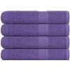 Osušky, 4 ks, fialová, 100x200 cm, bavlna 100 %