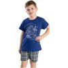 Chlapčenské pyžamo Bettymode PLAY GAMES BLUE krátky rukáv, 140