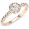 Halo prsteň z ružového zlata 22186/RXx Veľkosť: 57