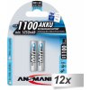 12x2 Ansmann NiMH aku 1100 Micro AAA 1050 mAh