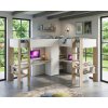 Parisot Poschodová posteľ s písacími stolmi pre dve deti Alexandra