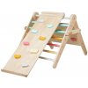 Montessori rastúci Piklerovej trojuholník 59 cm 3v1 s activity boardom a doskou 2v1 - fresh