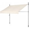 MultiGarden AW-016 Prichytávací markíz s ručnou kľukou, výškovo nastaviteľný 300x120 cm, béžový