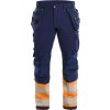 Blåkläder AB 1993 Výstražné kalhoty strečové ve 4-směrech Farba: Námornická modr/oranžová, Veľkosť: C56