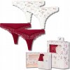 Elegantné dámske tangá s čipkou, darček pre ňu, 4-balenie MORAJ L