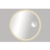 LED Guľaté zrkadlo do kúpeľne s osvetlením Cordia ROUND LINE s kozmetickým zrkadlom 80 x 80 cm IP 44