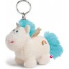 Prívesok plyšový Jednorožec Wingfried modrý s krídlami 10 cm