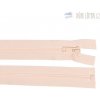 Zips kostený deliteľný krémový, dĺžka 60 cm