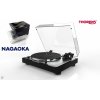 Thorens TD 402 DD + Nagaoka JT-80BK - gramofonový přístroj s přímým pohonem - černý