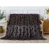 XPOSE® Mikroplyšová deka TARA - sivá 200x220 cm, Mikroplyš