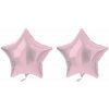 FOLAT Balón fóliový – hviezda, pastelovo ružová, 48 cm, 2 ks 8595596327928