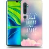 Picasee silikónový čierny obal pre Xiaomi Mi Note 10 (Pro) - Mysli pozitívne!