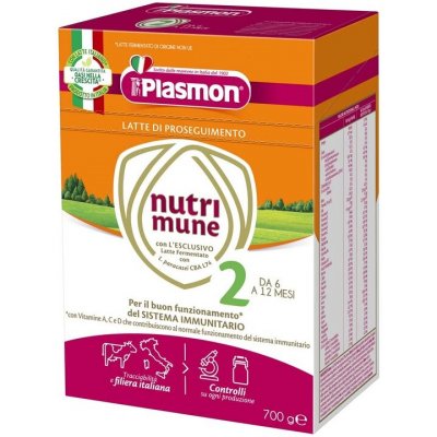 PLASMON Nutri-mune 2 pokračovacie mlieko 2x350 g, 6m+