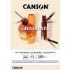 Canson Graduate Mixed Media Natural Skicár v lepenej väzbe A3, 220g, 30 listov