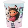 Party Papierové poháre Gabby’s Dollhouse 250 ml – 6 ks, farebný mix
