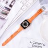 eses Slim kožený remienok pre Apple Watch 38 mm/40 mm/41 mm/42 mm Farba: oranžová