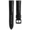 Kožený remienok Biatec | Čierny pravý aligátor - 20 mm - S černou DLC sponou + 5 rokov záruka a darček ZADARMO
