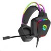 CANYON Herní headset Darkless GH-9A, LED, PC/PS4/Xbox, Deep bass, kabel 2m, USB+2x3,5F TRS jack + rozbočovač