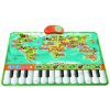 JOKO Detská Interaktívna Vzdelávacia podložka s klavírom a zvieratkami a Mapou Sveta, so zvukom, výuka anglického jazyka