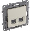 Legrand 664876 NILOÉ ZÁSUVKA 2XRJ45 CAT.6 STP BÉŽOVÁ + predĺžená záruka na 3 roky