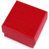 Škatuľka na šperky 5,5x5,5 cm - červená (12 ks)
