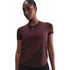 Dámske tričká Nike One Classic Dri-Fit - burgundy crush/white - Červený (XS)