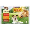PURINA FRISKIES Adult s hovädzím, kuraťom a jahňacím v šťave 4 x 85 g