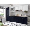 Kuchynská linka BIRGID 300cm - Biela + marine blue