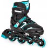 Croxer Helixi LED black/blue detské kolieskové korčule - svietiace kolieska - EU 38-42