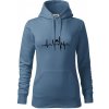 EKG horolezec - Mikina dámská Cape s kapucí - XS ( Denim )